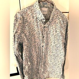 Denim and Flower Mens Shirt